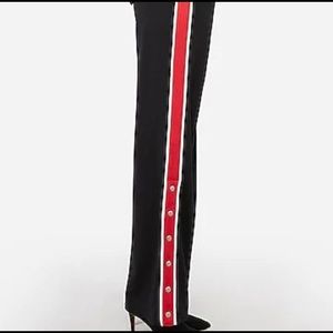 Express Side Strip Snap Wide Leg Pant